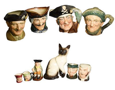 Lot 1 - A Beswick Cat, number 1882, and Nine Royal...