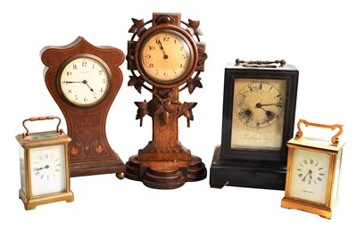 Lot 20 - Two Carriage Timepieces, A 19th Century Mantel...