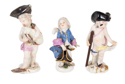 Lot 138 - A Meissen Porcelain Figure of Cupid in...