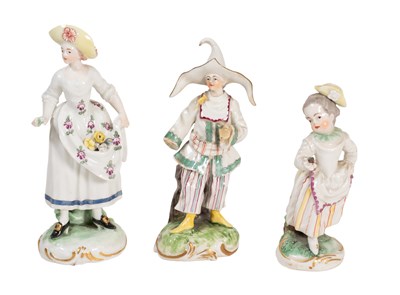 Lot 146 - A Frankenthal Porcelain Figure of Harlequin,...