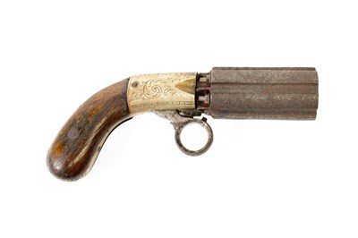 Lot 447 - A J R Cooper's Patent Six Shot Percussion...