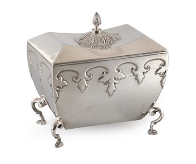 Lot 68 - A George V Silver Tea-Caddy, by Walker and...