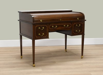 Lot 259 - A Victorian Mahogany and Boxwood-Strung...