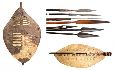 Lot 393 - A Grouping of Zulu Weapons, comprising two...
