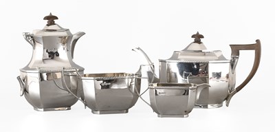 Lot 4 - A Four-Piece George V Silver Tea-Service, by...