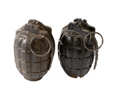 Lot 224 - Two Inert No.5 Mills Bombs (Hand Grenades),...