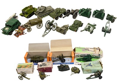 Lot 3287 - Britains And Others Military Vehicles And Guns