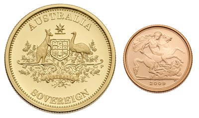 Lot 227 - The Sovereign Rarity Set 2009, a two-coin set...