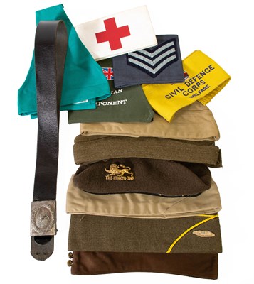 Lot 347 - A Second World War Field Service Cap, dated...