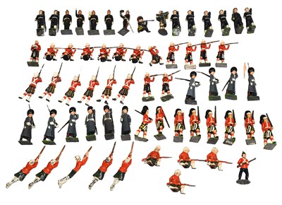 Lot 3269 - Britains 1614 Infantry In Action With Gasmasks