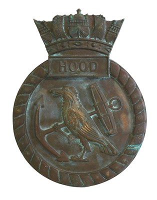 Lot 270 - A Ship's Bridge or Gun Tampion Badge to H.M.S....
