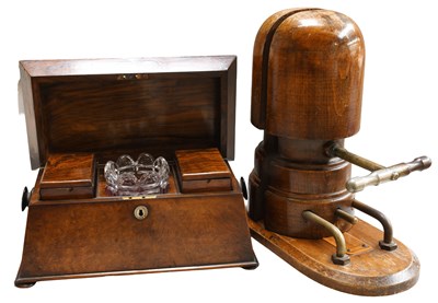 Lot 30 - A Regency Rosewood Tea Caddy, of sarcophagus...
