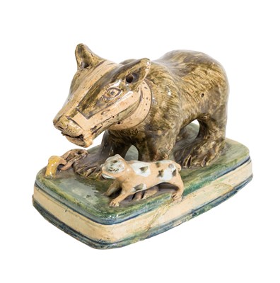 Lot 127 - A Pratt-Type Figure of a Young Bear, circa...