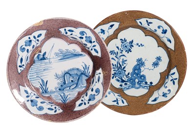 Lot 121 - An English Delft Plate, London or Bristol,...