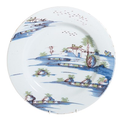 Lot 123 - An English Delft Dish, circa 1760, painted in...