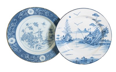Lot 118 - An English Delft Dish, circa 1750, painted in...