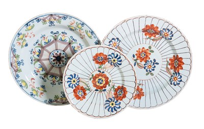 Lot 126 - A Lambeth Delft Dish, circa 1760, of Ann Gomm...