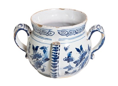 Lot 114 - An English Delft Posset Pot, circa 1720, of...
