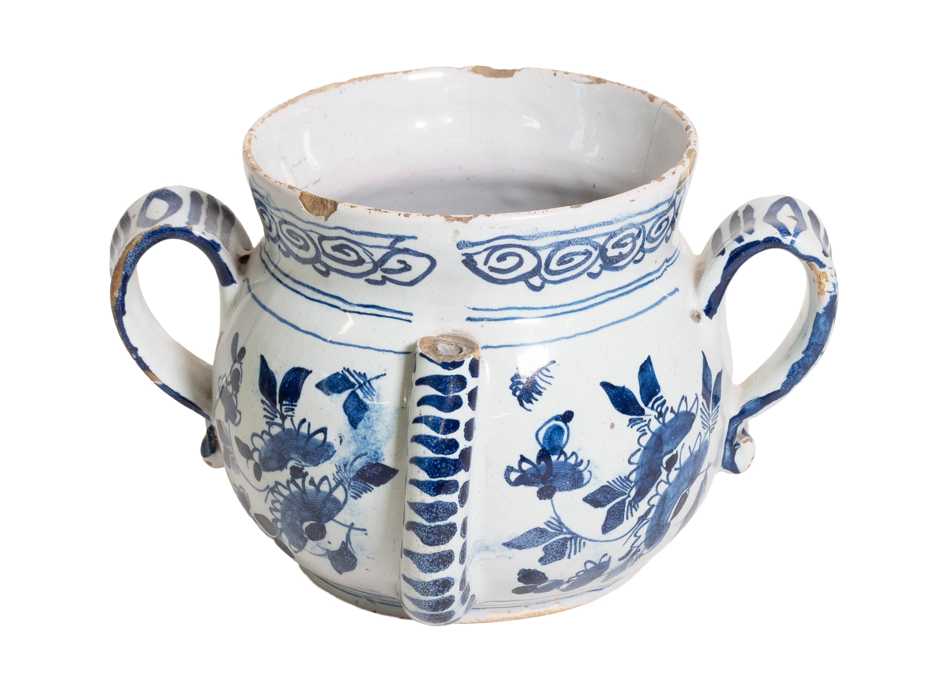 Lot 1234 - An English Delft Posset Pot, circa 1720, of
