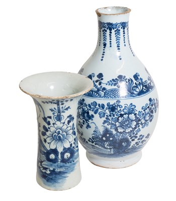 Lot 116 - An English Delft Beaker Vase, circa 1760, of...