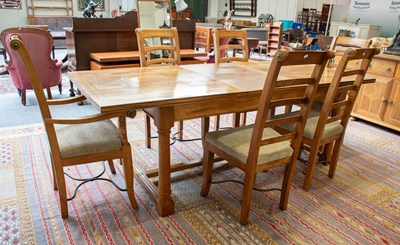 Lot 1198 - A Barker & Stonehouse "Flagstone" Dining Table,...