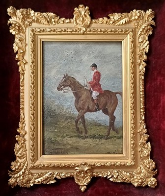 Lot 1234 - C. Harrison (20th Century) Huntsman on a...