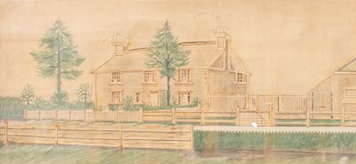 Lot 1557 - An Edwardian Prickwork Picture, depicting a...