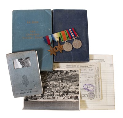 Lot 4 - A Second World War Royal Navy Group of Four...