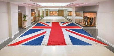 Lot 253 - A Very Large Mid-20th Century Union Jack, made...