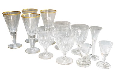 Lot 77 - Three Georgian Glasses, including an air twist...