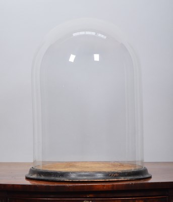 Lot 144 - Glass Dome: A Period Circular Glass Dome, with...