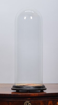 Lot 160 - Glass Dome: A Period Circular Glass Dome, with...
