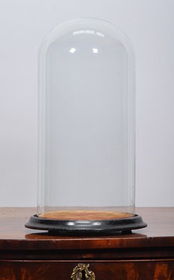 Lot 157 - Glass Dome: A Period Circular Glass Dome, with...
