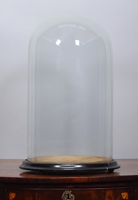 Lot 155 - Glass Dome: A Period Circular Glass Dome, with...