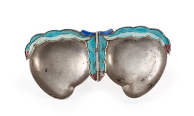 Lot 75 - A Chinese Enamel and Silver Travelling...