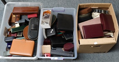 Lot 89 - Three Boxes of Empty Jewellery Boxes, various...