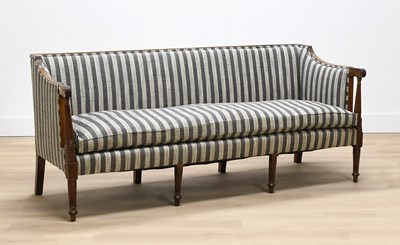 Lot 315 - A Regency Carved Mahogany Three-Seater Sofa,...