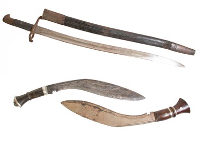 Lot 259 - A British 1856 Pattern Sword Bayonet, the...