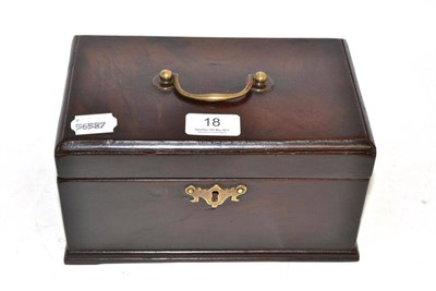 Lot 18 - Georgian mahogany tea caddy