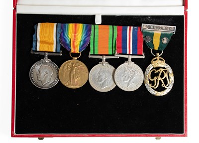 Lot 23 - Father and Son Medals, comprising a...
