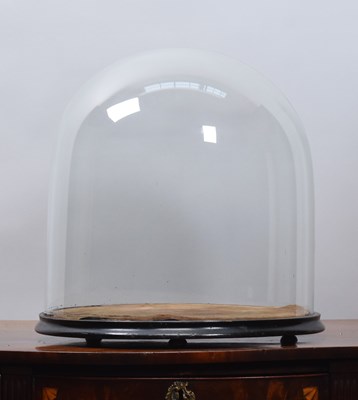 Lot 159 - Glass Domes: A Period Circular Glass Dome,...
