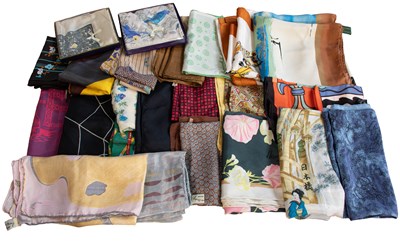 Lot 335 - A Quantity of Ladies Silk and Other Scarfs,...