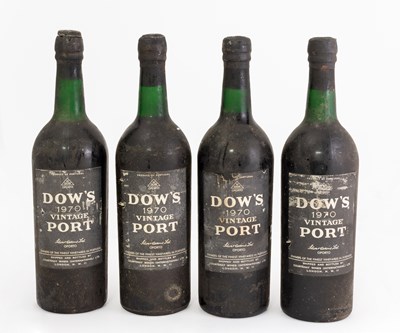 Lot 3084 - Dow's 1970 Vintage Port (four bottles)