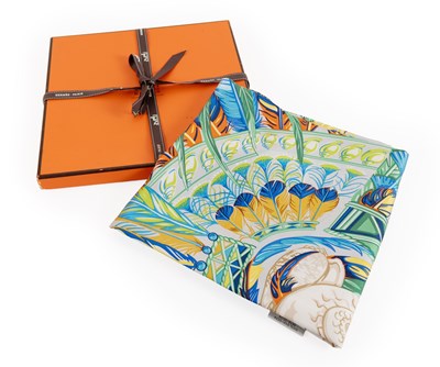 Lot 1058 - Hermes Silk Scarf, Danse Pacifique, Designed...
