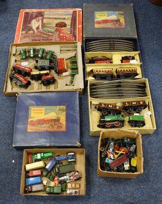 Lot 3203 - Hornby O Gauge Two M1 Trains Sets