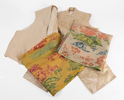 Lot 2081 - 18th Century Silk Brocade Remnant in vibrant...