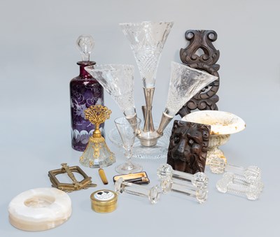 Lot 214 - A Tray of Assorted Wooden items, Metal and...