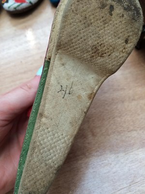 Lot 2077 - 19th Century and Later Shoes comprising a pair...