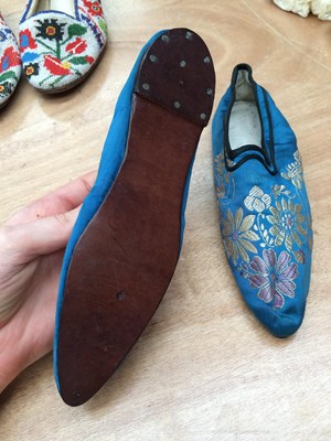 Lot 2077 - 19th Century and Later Shoes comprising a pair...
