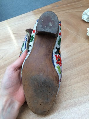 Lot 2077 - 19th Century and Later Shoes comprising a pair...